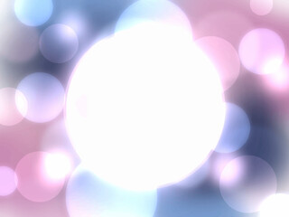 光の玉とグラデーションの抽象的な背景