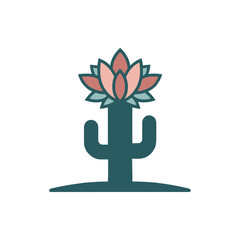 vector illustration of a lotus flower