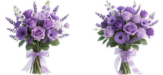 花　花束　ブーケ　植物　紫