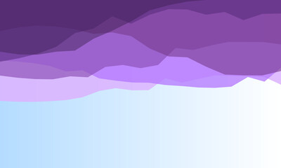 Abstract layered purple and blue geometric landscape background