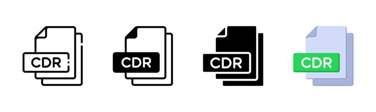 Cdr Multi Style Icon Set