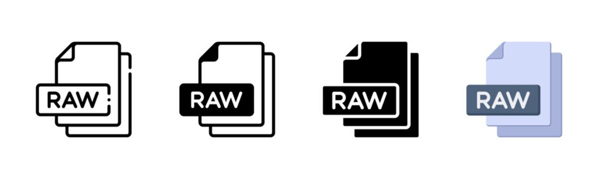 Raw Multi Style Icon Set