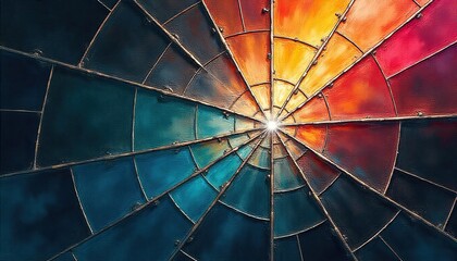 abstract grunge background with circles