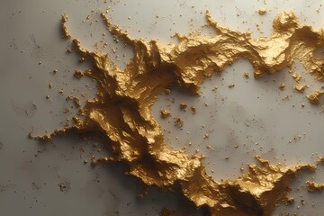 old grunge wall with golden color