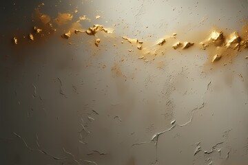 old grunge wall with golden color