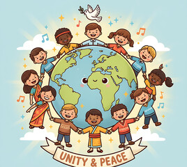 Happy Children’s Day celebration with joy laughter and colorful smiles