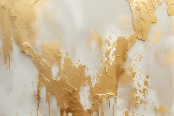 Golden work art on the wall