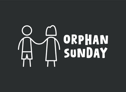 Orphan Sunday. November. Flat design vector.