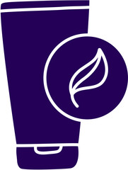 Herbal cream tube, organic care.