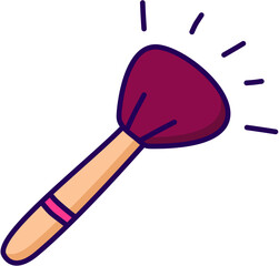 Cute makeup brush for beauty