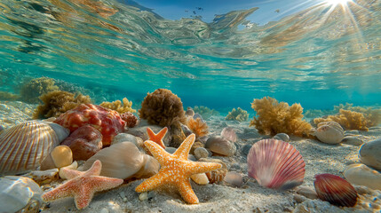 Marvels of the ocean underwater ecosystem