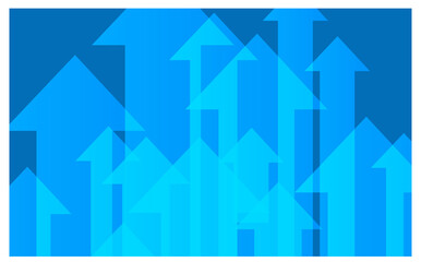 青い上昇矢印背景イラスト素材