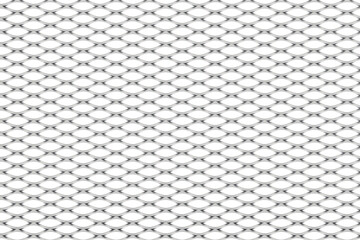 Sheet of expanded metal, transparent background