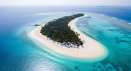 aerial view of a tropical island in thailand