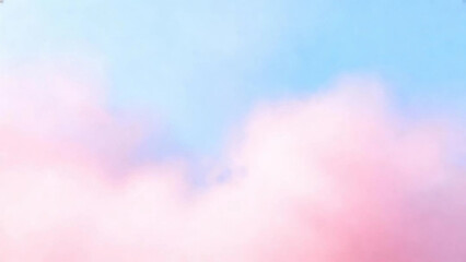 Pastel Sky Abstract Texture in Blue and Pink Cotton Candy Colors