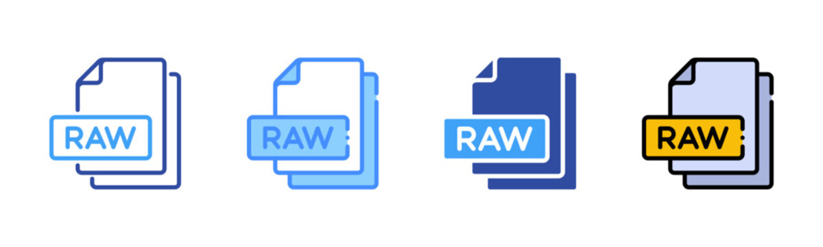 Raw Multi Style Icon Set