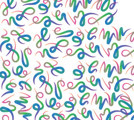 Whimsical Colorful Confetti Chaos on Transparent Background Vector Graphic for Festive Designs, Creative Overlays and Celebratory Illustrations