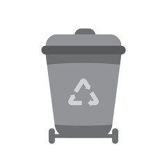 Trash can logo template