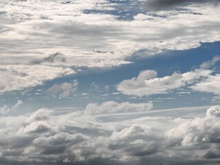 clouds over the blue sky