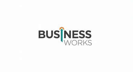 Fototapeta premium Logo to use in Business, Business works, distribution, sales, finance, production, and human resources, marketing, for presentation. 