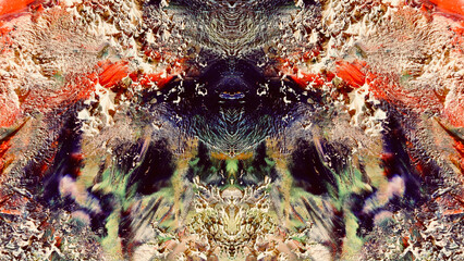 Abstract art background . Hand painting artwork on canvas .