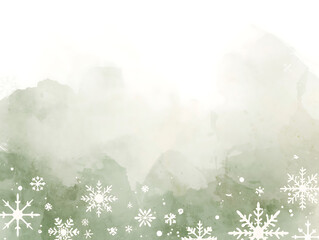 Elegant simple snowflake border design for festive winter themes