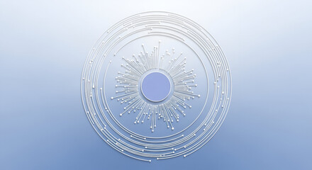 Abstract Radial Network Design with Blue Center Keywords: abstract, radial, network, design