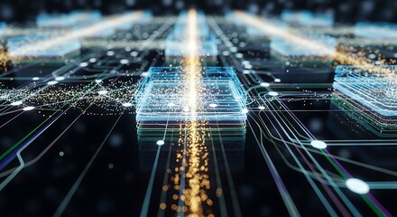 Circuit Board Data Transfer Energy Flow