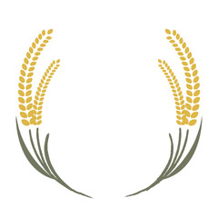 シンプルな稲穂のイラスト素材