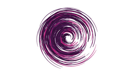 Dynamic abstract swirl of energetic purple and magenta lines, forming a captivating circular vortex pattern