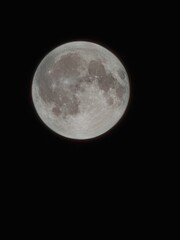 full moon over black