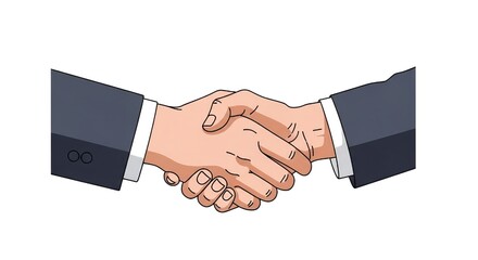 Obraz premium handshake between two businessmen