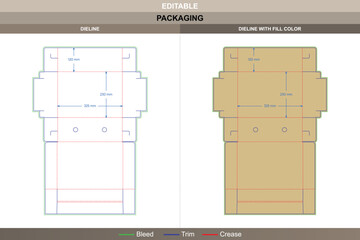 Shoe box template dieline created by vector precision supporting printing setup and sturdy packaging hold guided die line structure ensures clean corners and reliable fit
