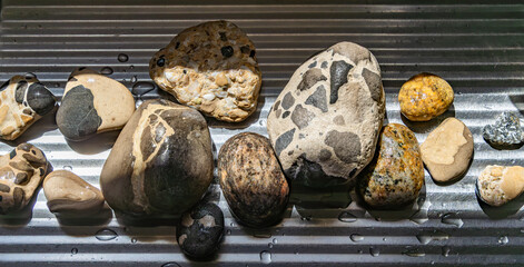 A collection of stones found on a southern Western Australian beach
