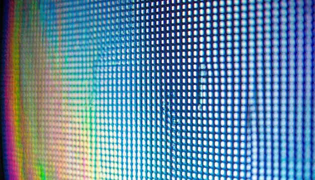 Close Up of Vintage Screen with RGB Bleed and Scanlines - Powered by Adobe