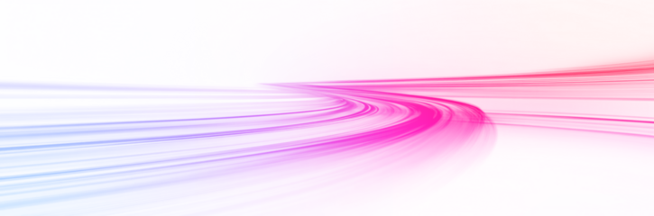 Vibrant neon waves flow across city streets at night, twisting and curving to form dynamic trails of motion and energy. PNG