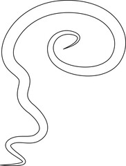 Set of line doodle, hand drawn style