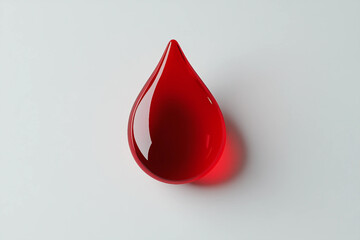 Generative AI image of red virus cells in blood plasma representing World AIDS Day and global blood donor awareness