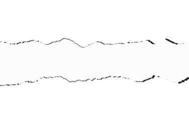 Abstract black background with a horizontal torn paper strip revealing bright white light or space in the center