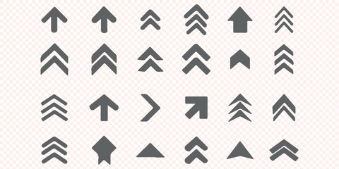 Swipe icon set. Swipe up arrow icons. Arrow buttons for social media. Scroll pictogram. Web icons. Vector illustration. Concepts for Web and Mobile Applications Blue color. Eps 10.