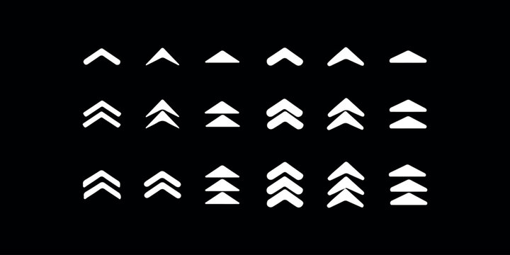 Swipe icon set. Swipe up arrow icons. Arrow buttons for social media. Scroll pictogram. Web icons. Vector illustration. Concepts for Web and Mobile Applications Blue color. Eps 10.