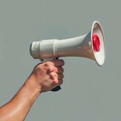 Make your voice heard with a megaphone in hand, perfect for announcements, protests, or public speaking to amplify your message powerfully today