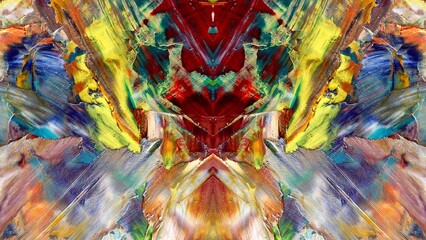 Abstract art background . Hand painting artwork on canvas .