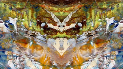 Abstract art background . Hand painting artwork on canvas .