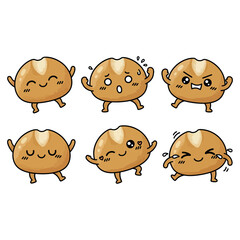 Damper Bread  Vector.Damper Bread Vector bundle. Damper Bread vector, illustration, lineart, clipart 