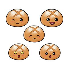 Damper Bread  Vector.Damper Bread Vector bundle. Damper Bread vector, illustration, lineart, clipart 