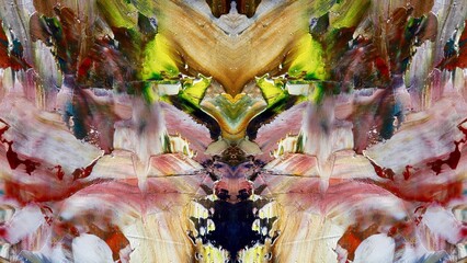 Abstract art background . Hand painting artwork on canvas .