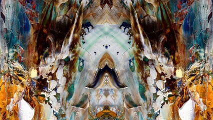 Abstract art background . Hand painting artwork on canvas .