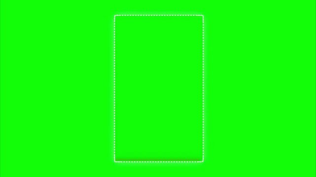 QR Code, Barcode Scanner on Green Screen Chroma Key Background. 4k Video