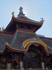 Roof of Pagoda in Paris, France